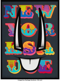 43100&colon; Ben Eine X D&ast;Face New York Sauce&comma; 2013 Screenpri