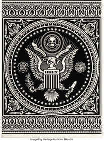 43129&colon; Shepard Fairey &lpar;b&period; 1970&rpar; Presidential Seal &lpar;Blac