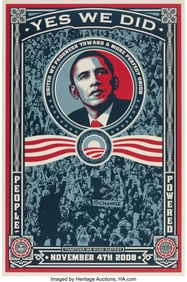 43130&colon; Shepard Fairey &lpar;b&period; 1970&rpar; Yes We Did&comma; 2008 Offset
