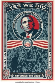 43131&colon; Shepard Fairey &lpar;b&period; 1970&rpar; Yes We Did&comma; 2008 Offset