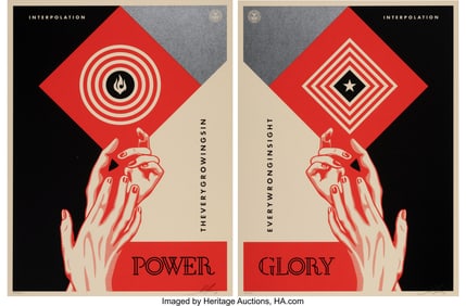 43149&colon; Shepard Fairey &lpar;b&period; 1970&rpar; Interpolation &lpar;diptych&rpar;