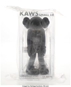43232&colon; KAWS &lpar;b&period; 1974&rpar; Small Lie &lpar;Black&rpar;&comma; 2016 Painted c