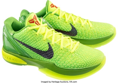43288&colon; Nike Kobe 6 Protro 'Grinch' Size US 8&period;5 2020   F