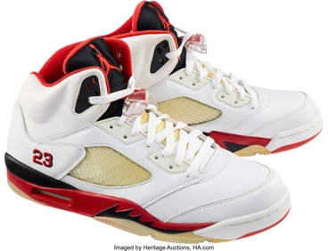 43290&colon; Air Jordan 5 Retro 'Fire Red' Size US 11 2006  T