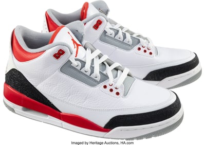 43296&colon; Air Jordan 3 Retro 'Fire Red' Size US 12 2013   
