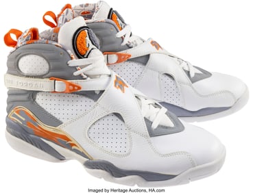 43297&colon; Air Jordan 8 Retro 'Orange Blaze' Size US 11&period;5 2