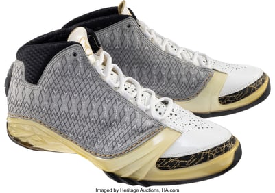 43298&colon; Air Jordan 23 'White Stealth' Size US 11 2008   
