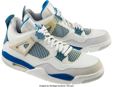 43315&colon; Air Jordan 4 Retro 'Military Blue' Size US 11&period;5 