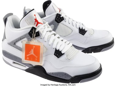 43317&colon; Air Jordan 4 Retro 'White Cement' Size US 12 201