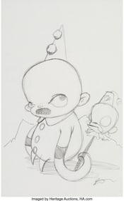 43324&colon; Kathie Olivas &lpar;20th Century&rpar; Untitled Pencil on 