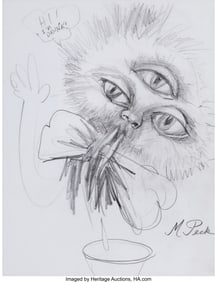 43327&colon; Peck &lpar;20th Century&rpar; Untitled Pencil on paper 11 