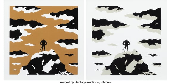 43334&colon; Cleon Peterson &lpar;b&period; 1973&rpar; The Wanderer &lpar;diptych&rpar;&comma;