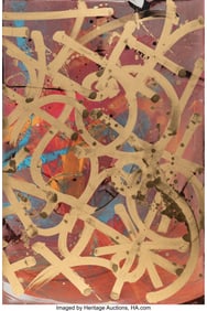 43352&colon; RETNA &lpar;b&period; 1979&rpar; Untitled Acrylic and spray paint