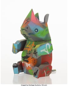 43397&colon; Unknown Artist Untitled Acrylic&comma; spray paint&comma; an