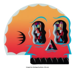 43432&colon; Alex Yanes &lpar;b&period; 1977&rpar; Good Skull&comma; 2019 Plexiglass