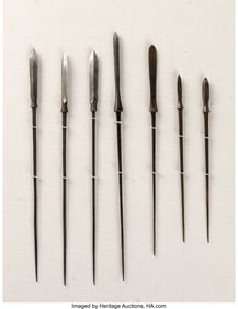 40012: Group of Seven Japanese Yanone of the Yanagi-ba