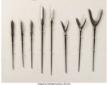 40014: Group of Eight Japanese Yanone Including Five Ya