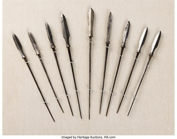 40015: Group of Nine Japanese Yanone of the Yanagi-ba (