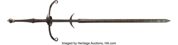 40019: German Two-Handed Broadsword. An exceptional e