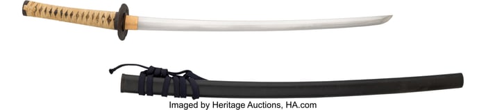 40021: Japanese Wakizashi Signed Enshū-jū Shimosaka w