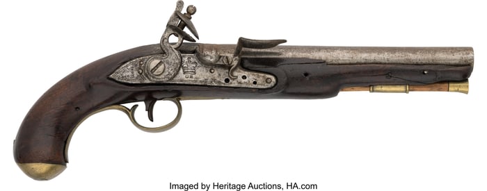 40038: British Tower Sea Service Flintlock Pistol. Un