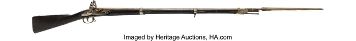 40040: U.S. N. Starr 1832 Flintlock Musket with Bayonet