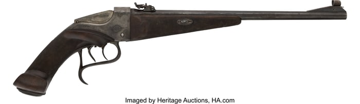 40051: Engraved D.R.G.M. Buchel System Single Shot Targ