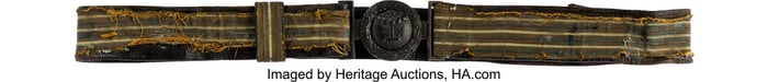 40071: South Carolina Militia Officer's Sword Belt and
