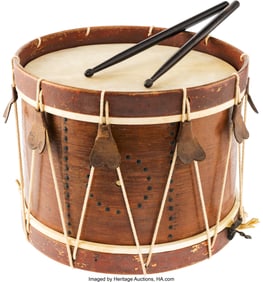 40083: Civil War Drum of F.W. Kimble, Drummer Co. B, 14