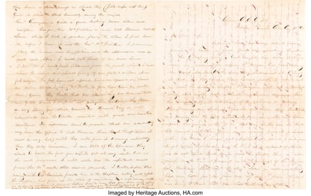 40085: Civil War Soldier's Letter by Martin L. Moore of