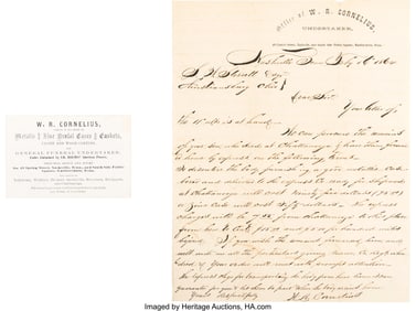 40097: Documents (2) Related to the Death of Jacob Ster