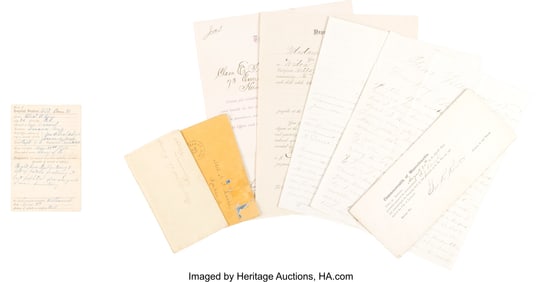 40101: Civil War Group Lot Related to the Death of Albe