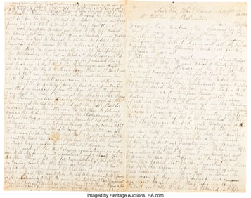 40108: Civil War Soldier's Letter by Hamilton Ballentin