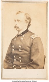40112: George Armstrong Custer Carte de Visite. 2 1/2