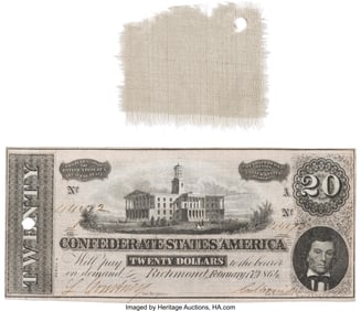 40115: Appomattox Surrender Relic: Flag Remnant from Ri