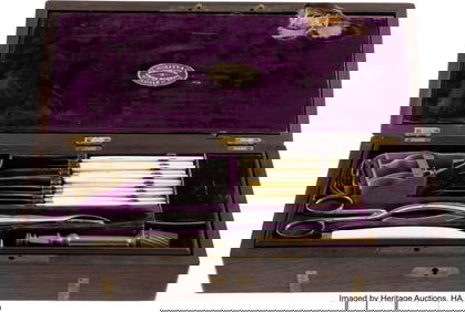 40118: Cased Post Civil War Surgical Amputation Kit by