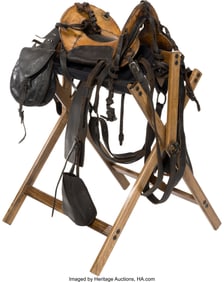 40121: U.S. McClellan Cavalry Saddle with Saddle Bags a