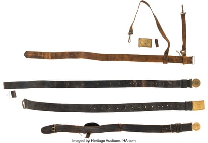 40127: Group of Four 19th Century U.S. Military Belts a