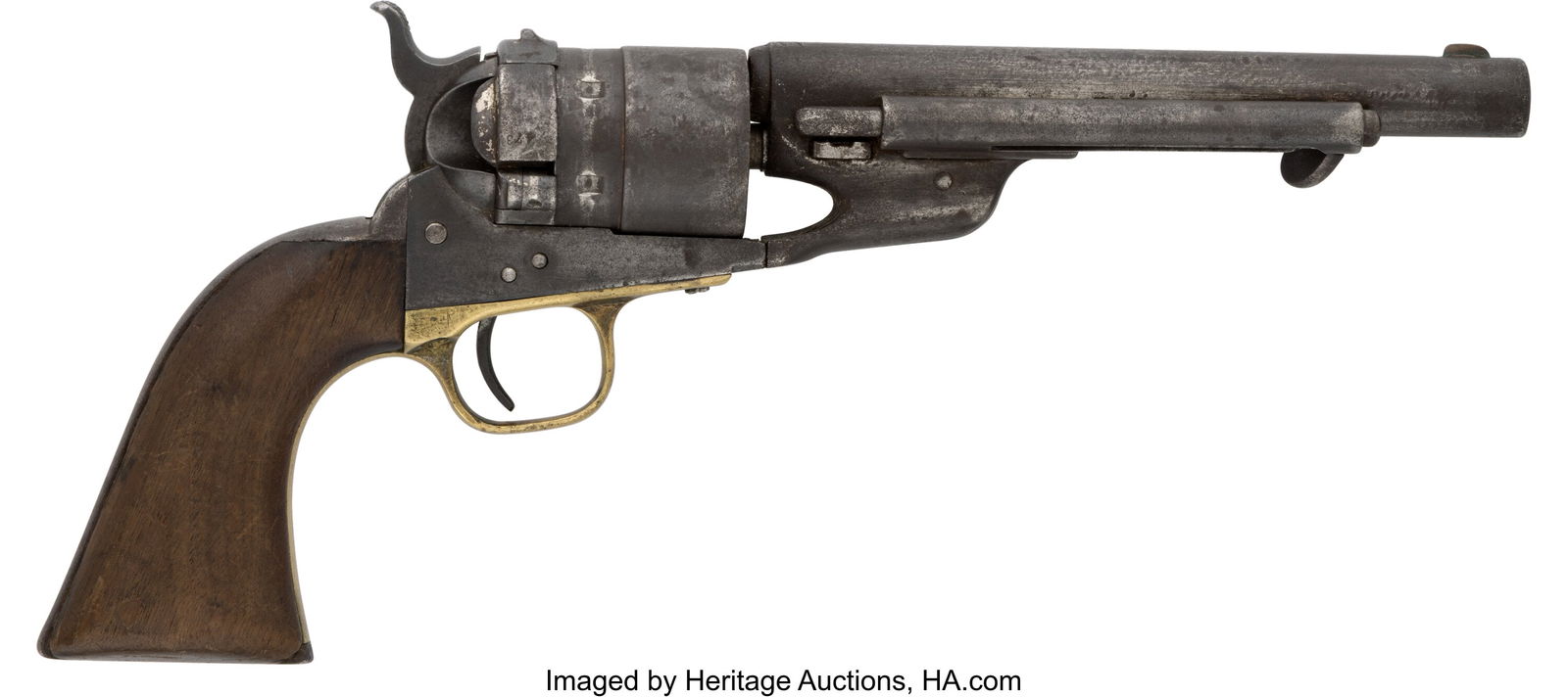Colt Conversion Single Action Revolver. Serial: Colt Conversion Single Action Revolver. Serial no. 1670 [barrel, frame, triggerguard and butt], .44 caliber, 6 1/2-inch barrel with fixed f
