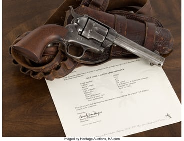 40154: Antique Colt Single Action Army Revolver with Fa