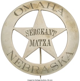 40181: Omaha, Nebraska Police Badge Named to "Sergeant