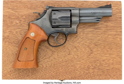40201: Cased Smith & Wesson Model 57 Double Action Revo