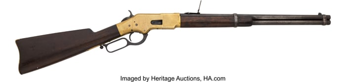 40207: Winchester Model 1866 Yellow Boy Saddle Ring Car