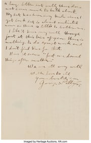 40217: George S. Patton: Warm ALS to His Father, 1913.