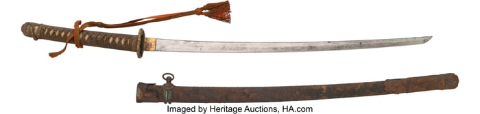 40227: WWII Japanese Army Officers' Shin Gunto Sword.