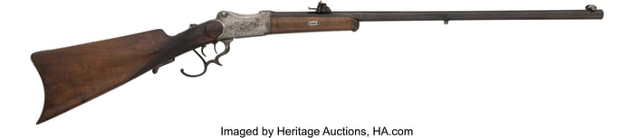 40274: Engraved Sam Schlenker Schutzen Sporting Rifle.