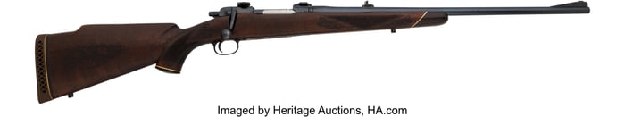 40281: Custom Engraved H&H Zehner Winchester 70 Bolt Ac