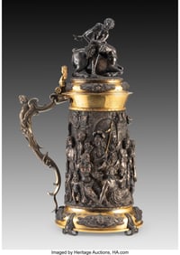 63029&colon; An Elkington & Co&period; Partial Gilt Silver-Plated Ta