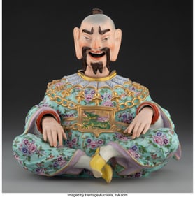 63042&colon; A Continental Partial Gilt and Enameled Porcelai