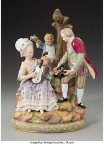 63045&colon; A Meissen Porcelain Figural Group&colon; Gardeners Gro